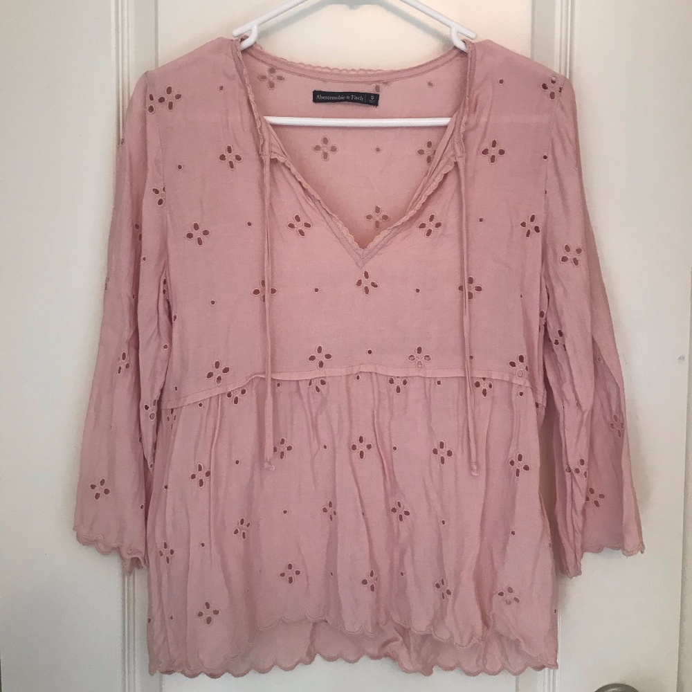 A & F Pink Blouse